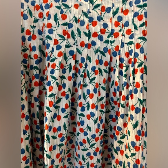 Vintage Mondi Cherry Long Sleeve Blouse and Pleated Skirt - Picture 6 of 16